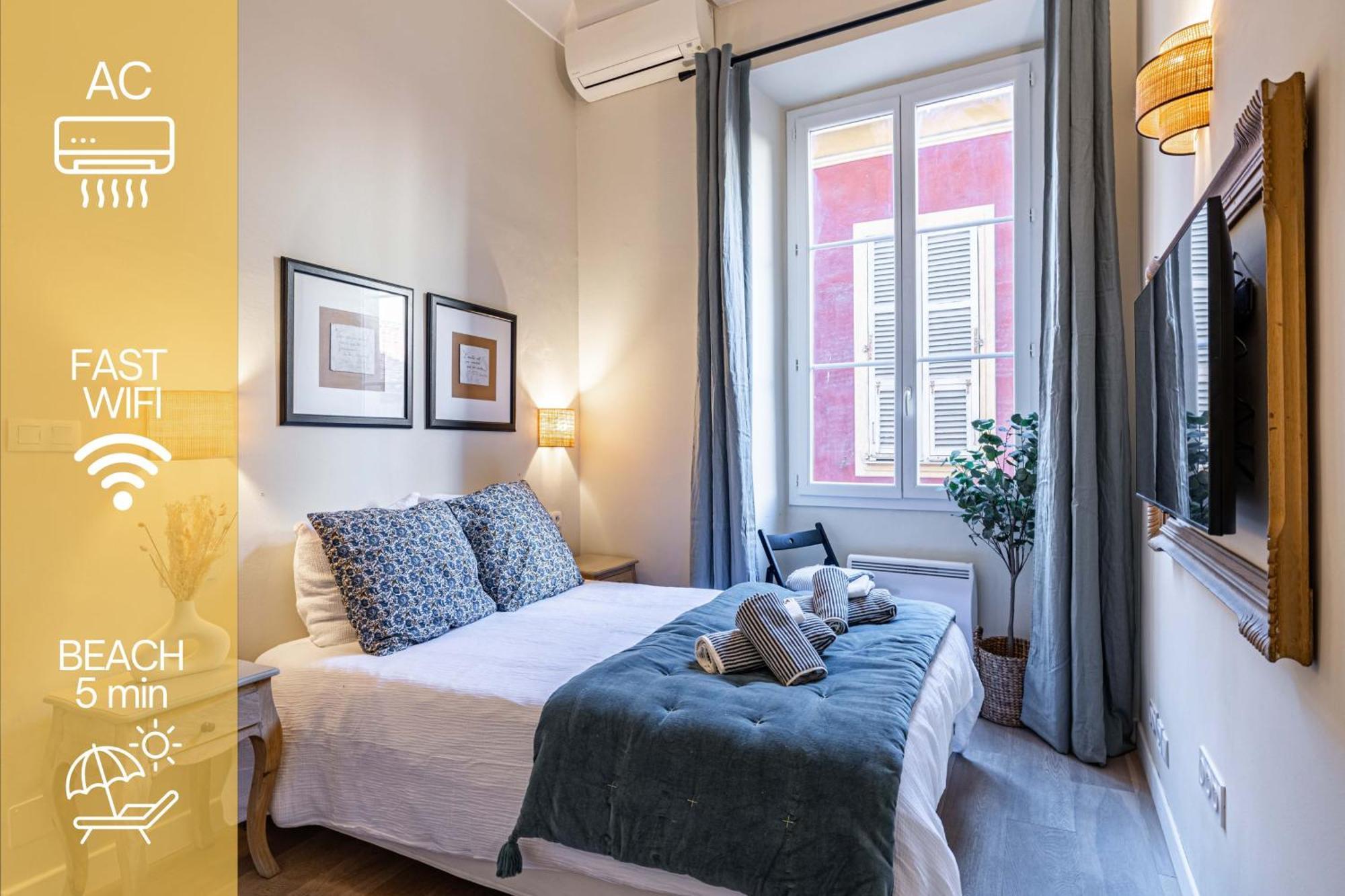New!Chic Oasis Apt, Heart Of Nice, Family Friendly, Walking To The Beach! Dış mekan fotoğraf